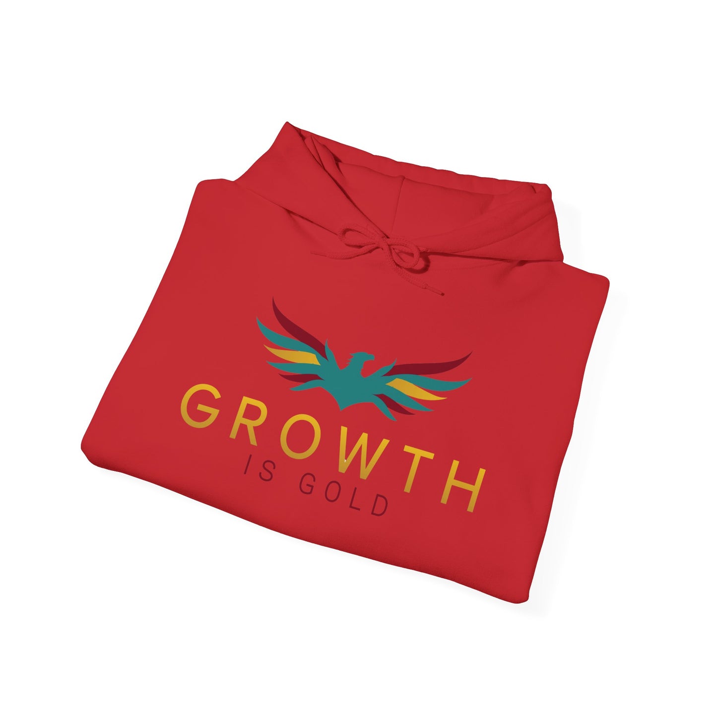 Growth is Gold classic Unisex Hooded Sweatshirt | Colorful Inspirational Hoodie for Motivation, Gift for Friends, Cozy Apparel, Casual Wear