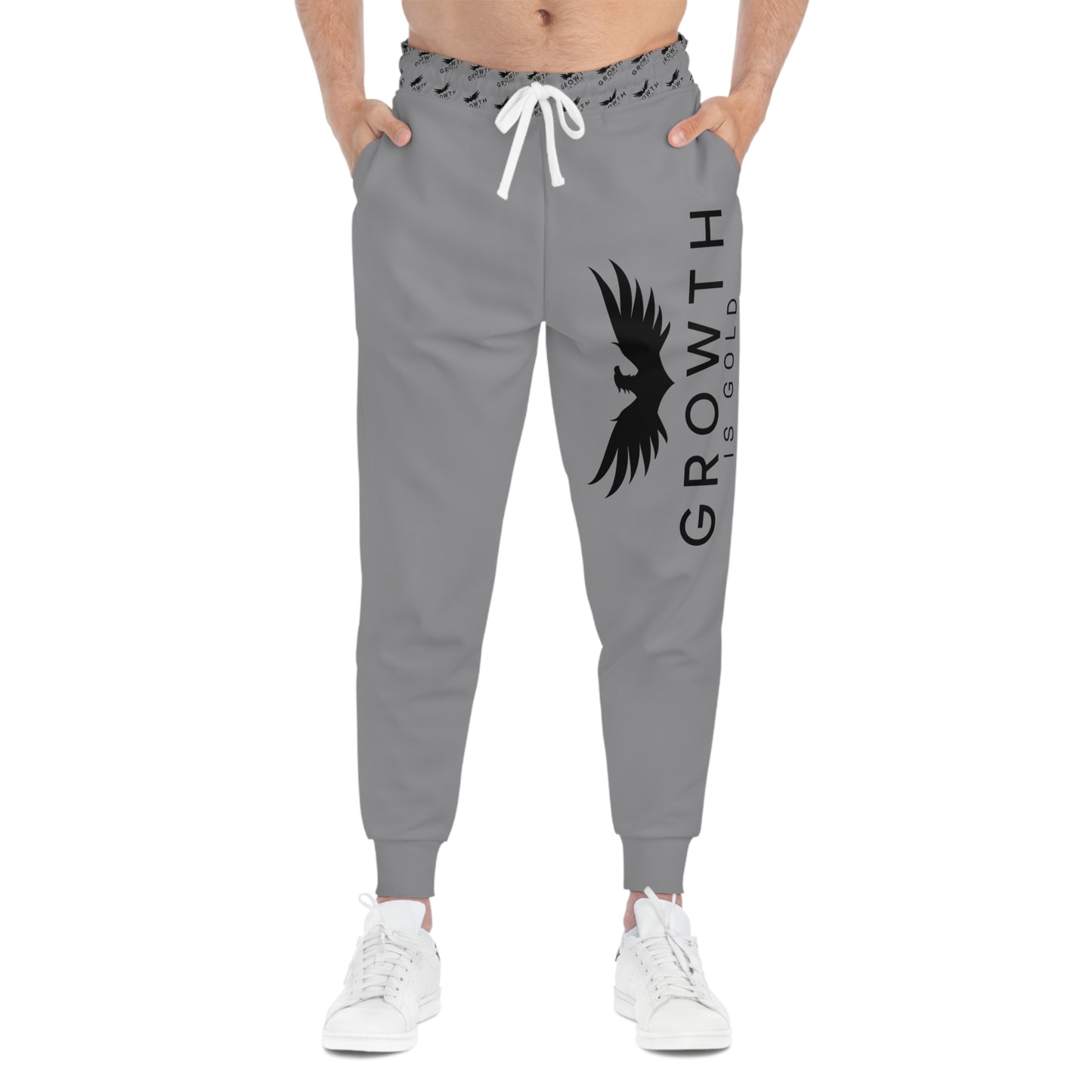 Growth is gold Athletic Joggers - Motivational Activewear, Comfortable Fitness Pants, Perfect for Workouts, Casual Wear