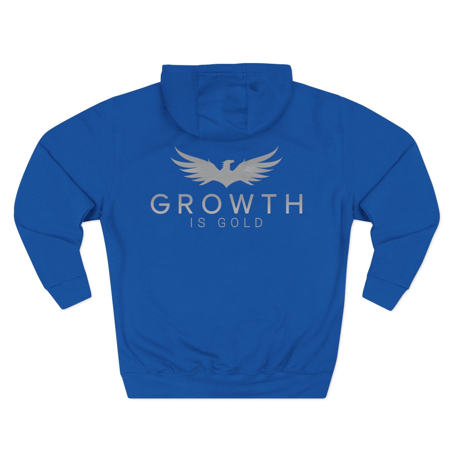 Inspirational Fleece Hoodie - Growth is Gold, Cozy Apparel, Motivational Gift, Unisex Clothing, Perfect for Any Occasion